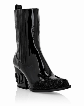 Boots Mid Flat Gothic Plein Womens Boots clearance offers