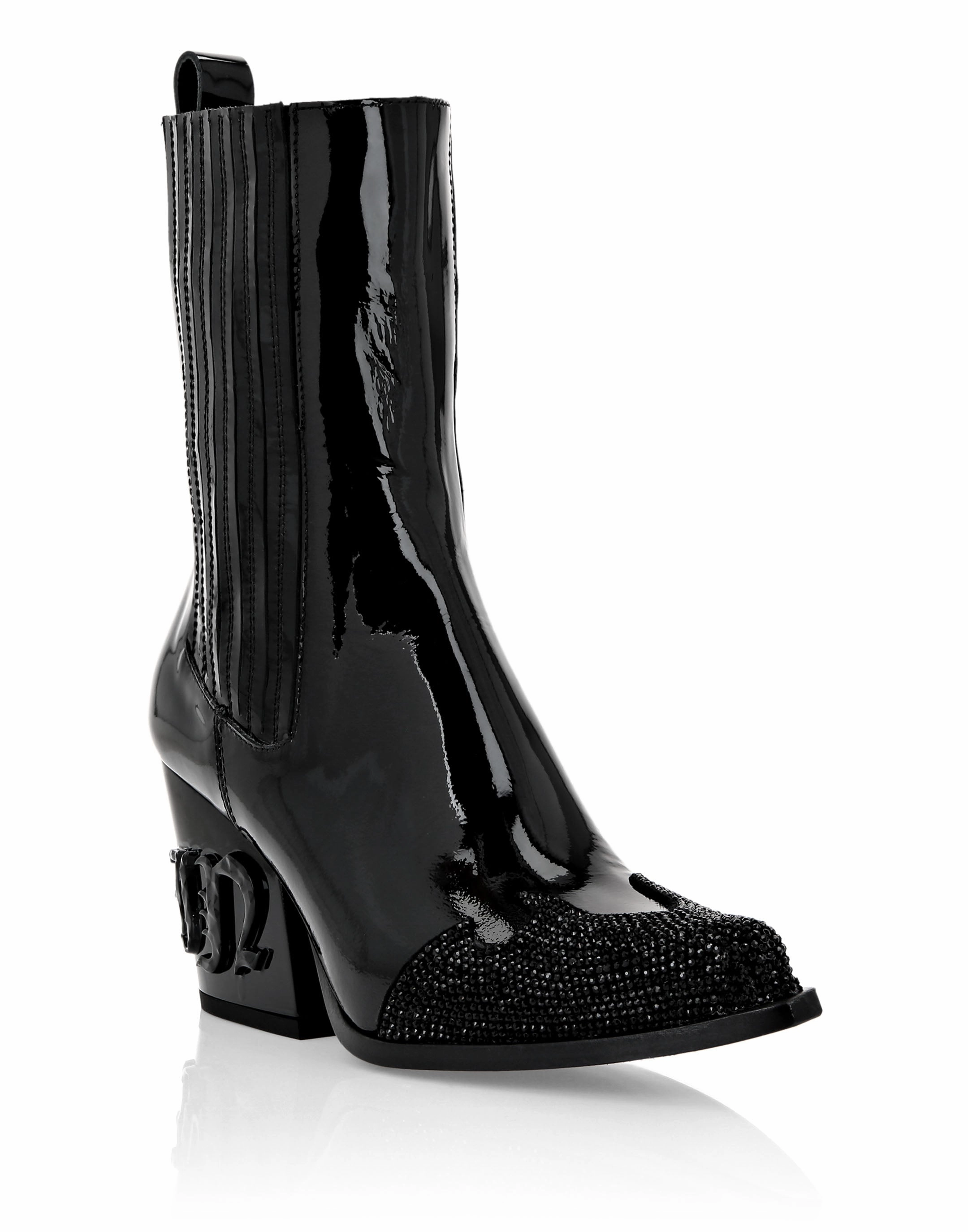 Boots Mid Flat Gothic Plein Womens Boots clearance offers