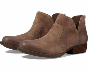 Born Kerri D89955 Boots Women's US 8 Taupe Leather Cutout Ankle Bootie FZP369 Top-rated Womens Boots outlet