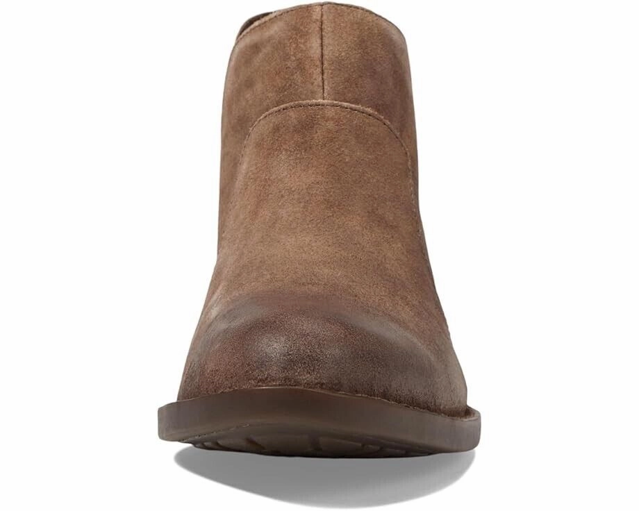 Born Kerri D89955 Boots Women's US 8 Taupe Leather Cutout Ankle Bootie FZP369