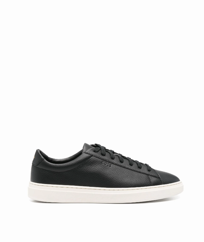 BOSS Kieran Tenn black trainers Mens Shoes online flash sale