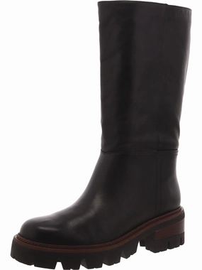 Bota Womens Leather Pull On Knee-High Boots Womens Dress Boots for less