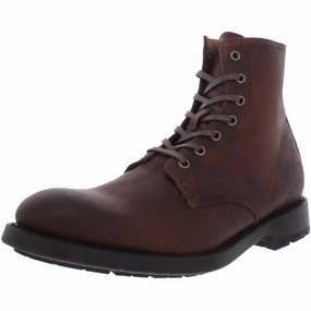 Bowery Mens Leather Lace Up Ankle Boots Mens Chukka Boots outlet deals