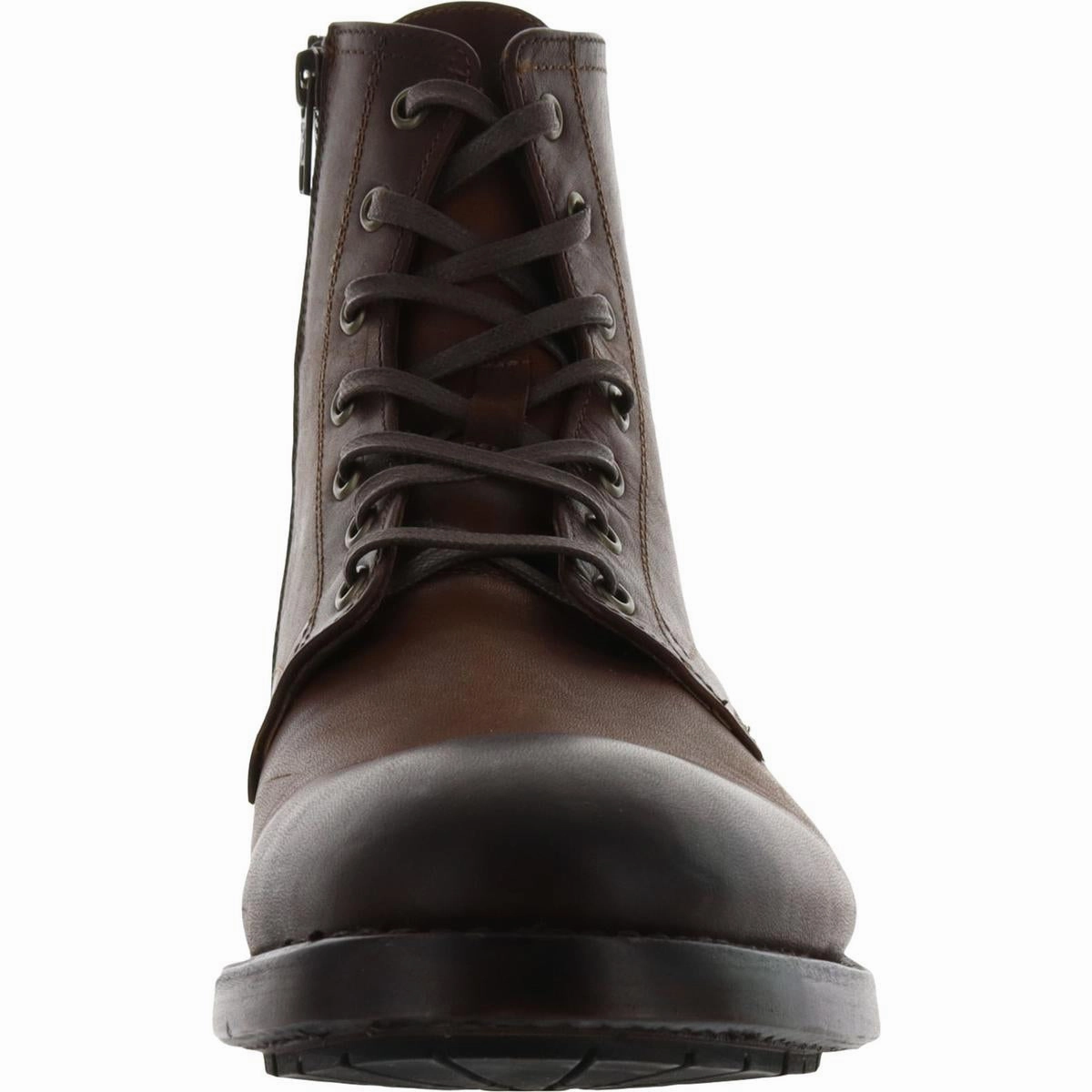 Bowery Mens Leather Lace Up Ankle Boots