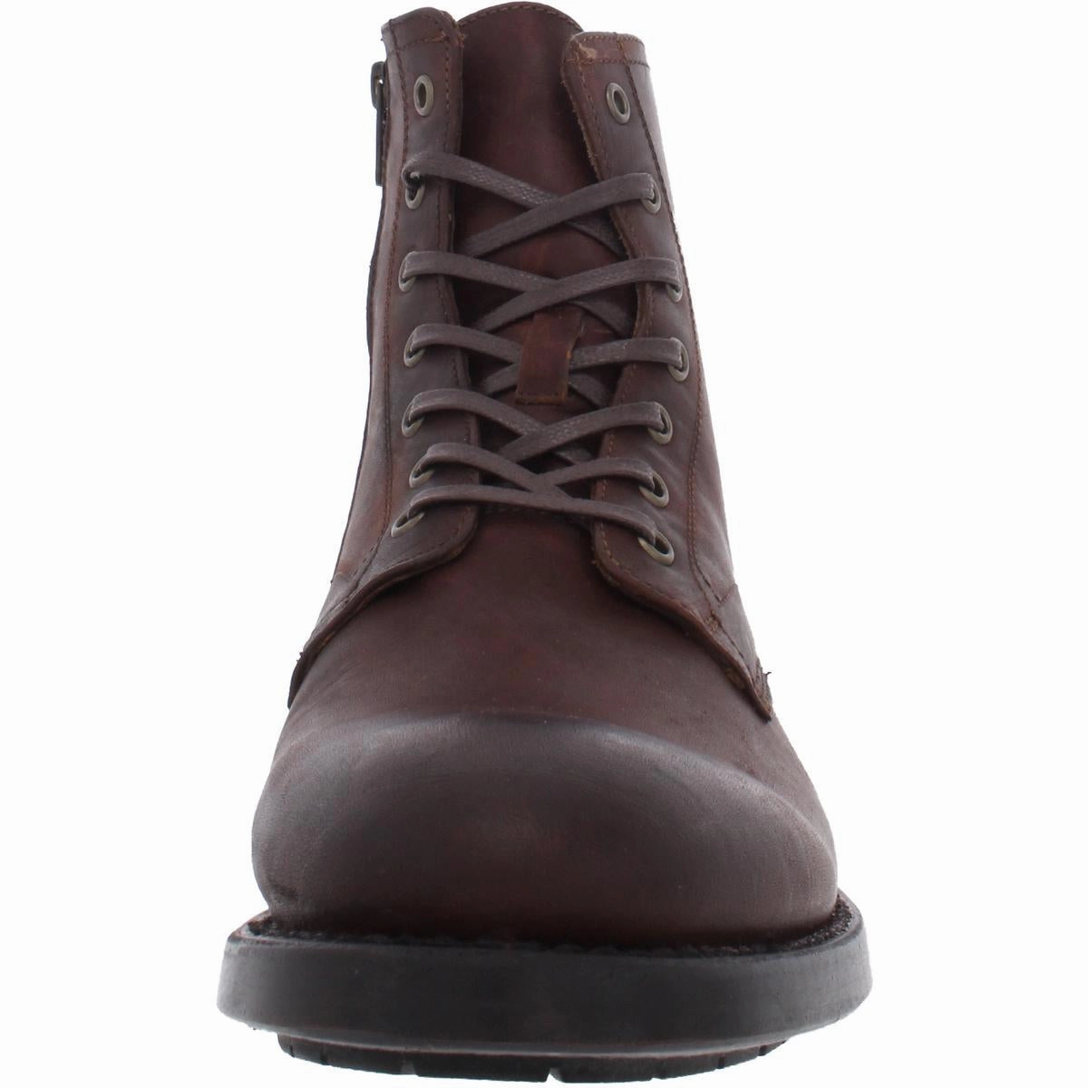 Bowery Mens Leather Lace Up Ankle Boots