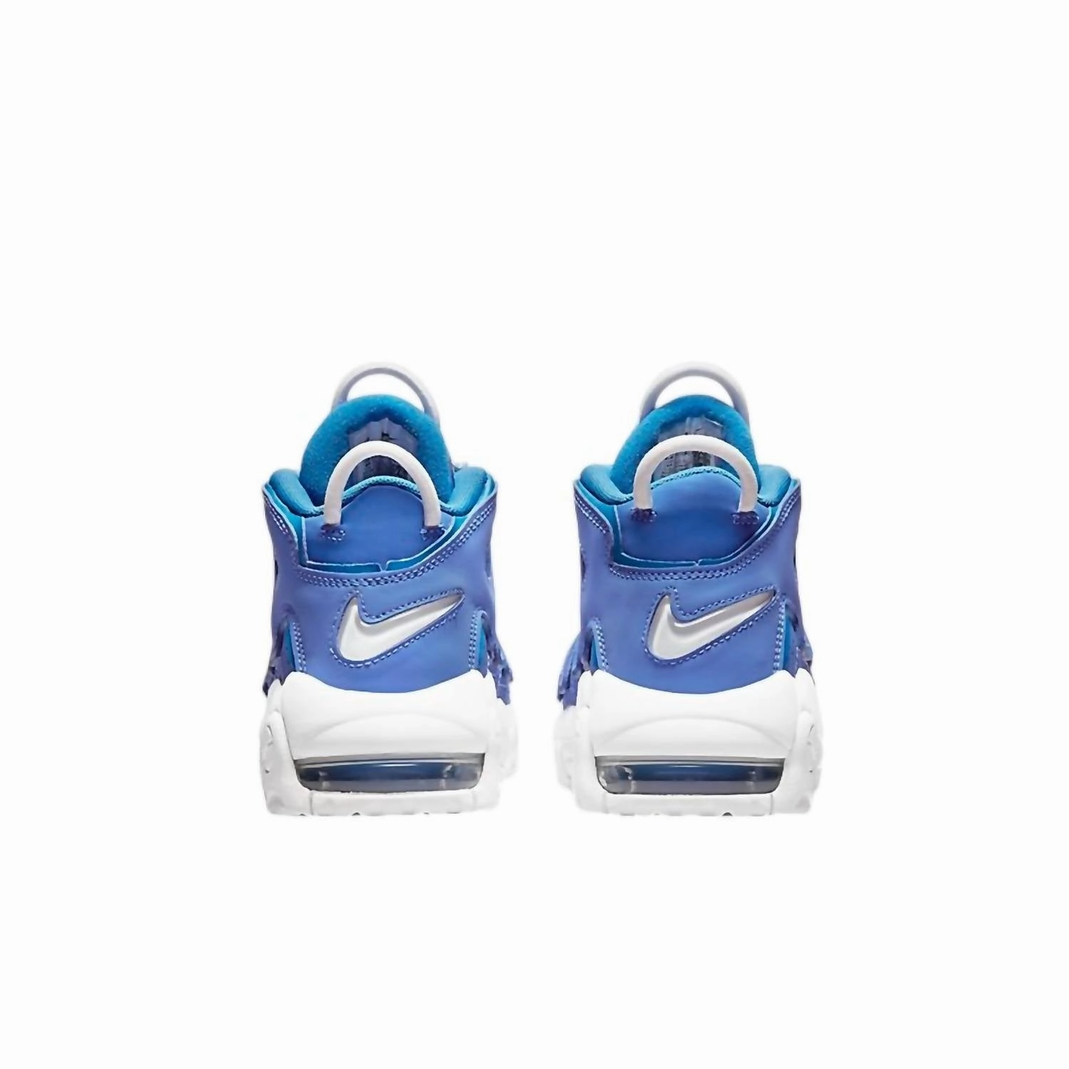 Boy's Air More Uptempo Gs Sneakers In Medium Blue / White