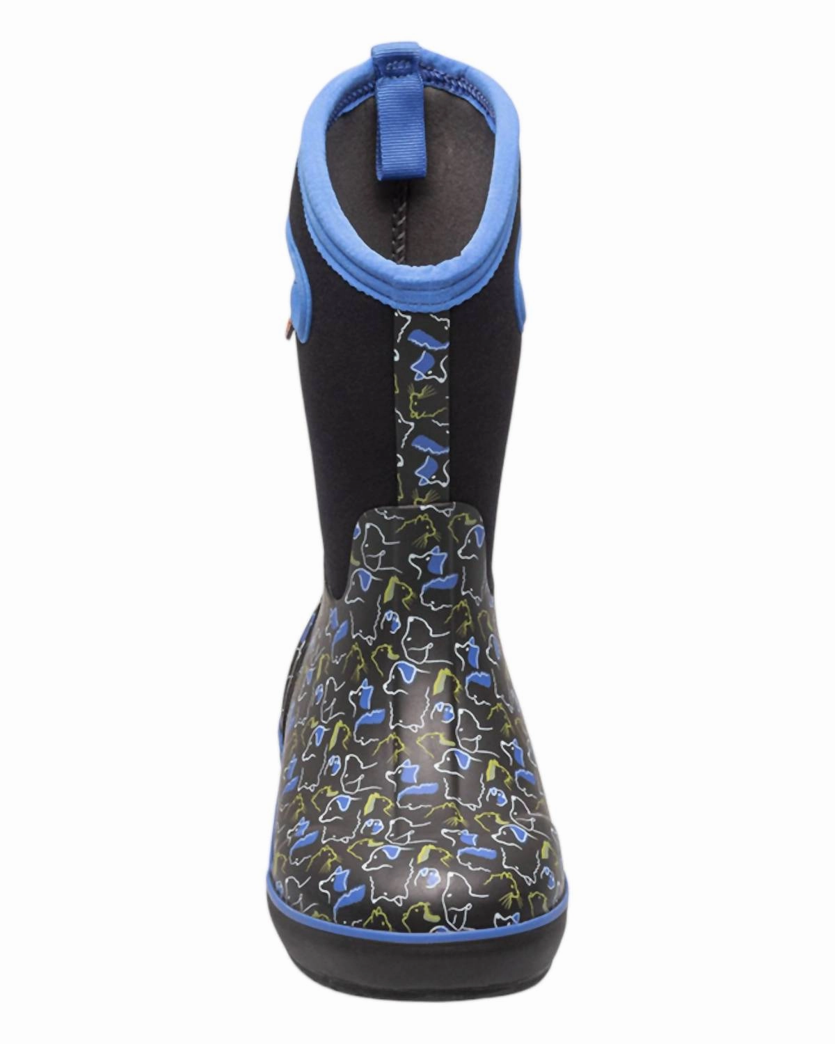 Boy's Classic Pets Boots In Black Multi