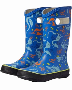 Boy's Dragon Rain Boots In Navy Print Boys Boots online deals