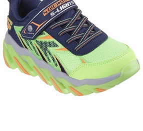 Boy's Mega Surge Sneakers In Lime Navy Discount Boys Sports Shoes online
