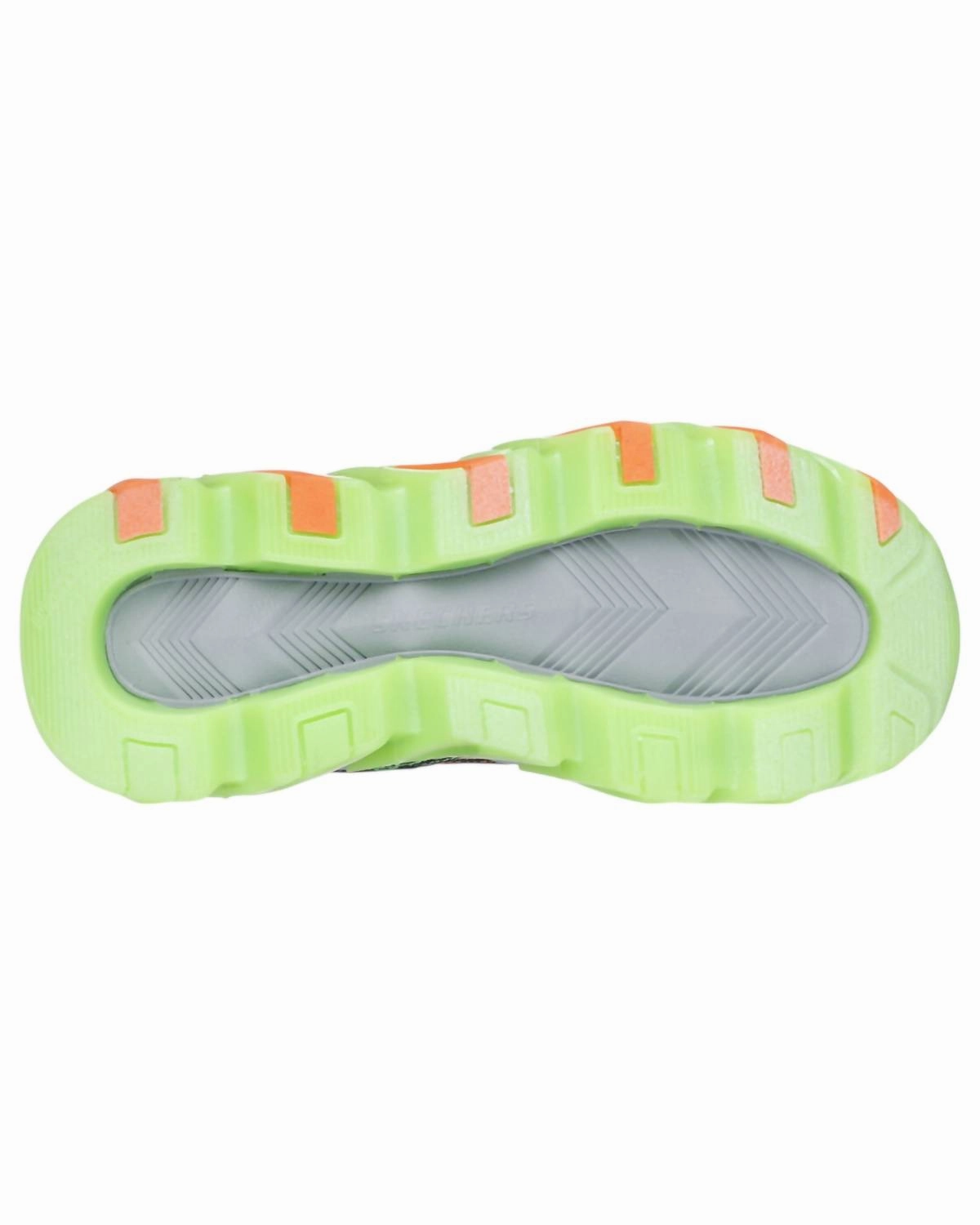Boy's Mega Surge Sneakers In Lime Navy