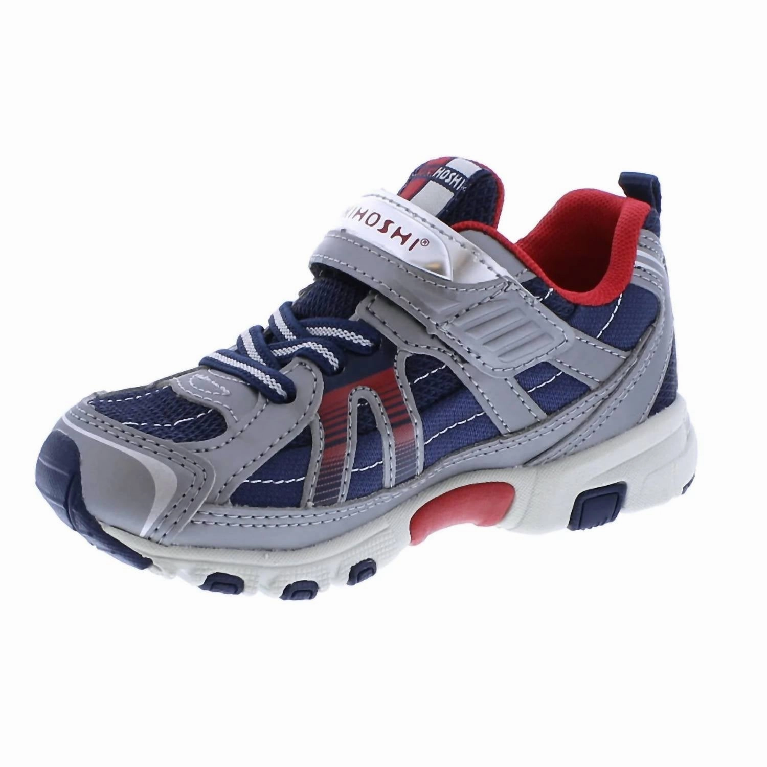 Boy's Storm Sneakers In Steel/cobalt