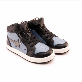 Boy's Team Star High Top Sneaker In Indigo/grey/black/white Discount Boys Footwear online