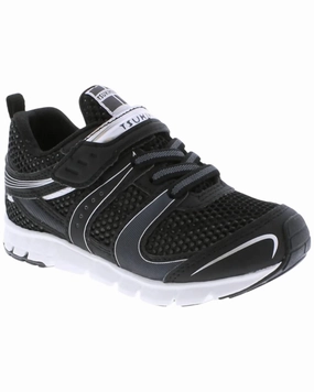 Boy's Velocity Sneakers In Black/silver Discount Boys Footwear online