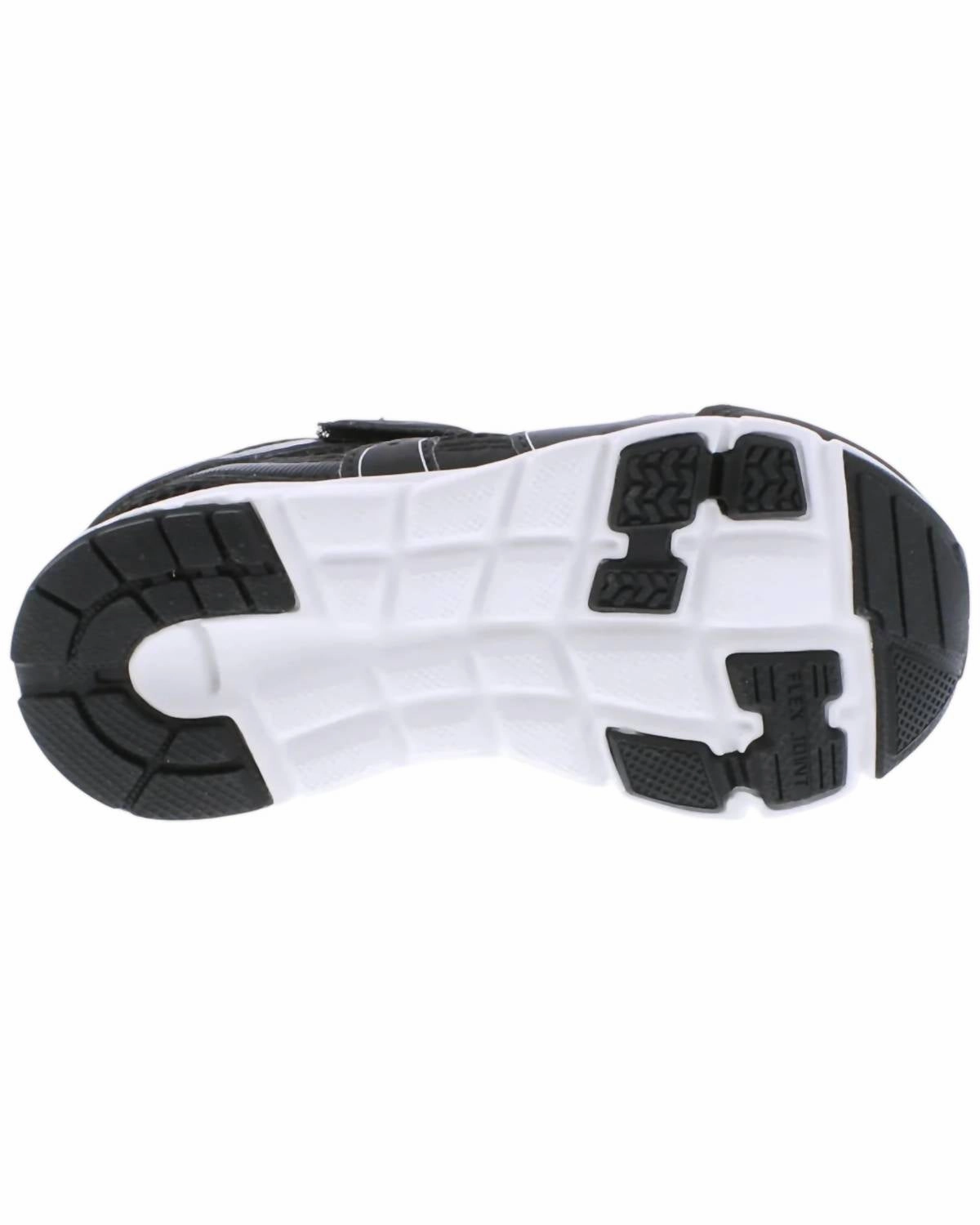 Boy's Velocity Sneakers In Black/silver