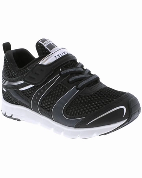 Boy's Velocity Sneakers In Black/silver Athletic Sneakers for Boys cheap