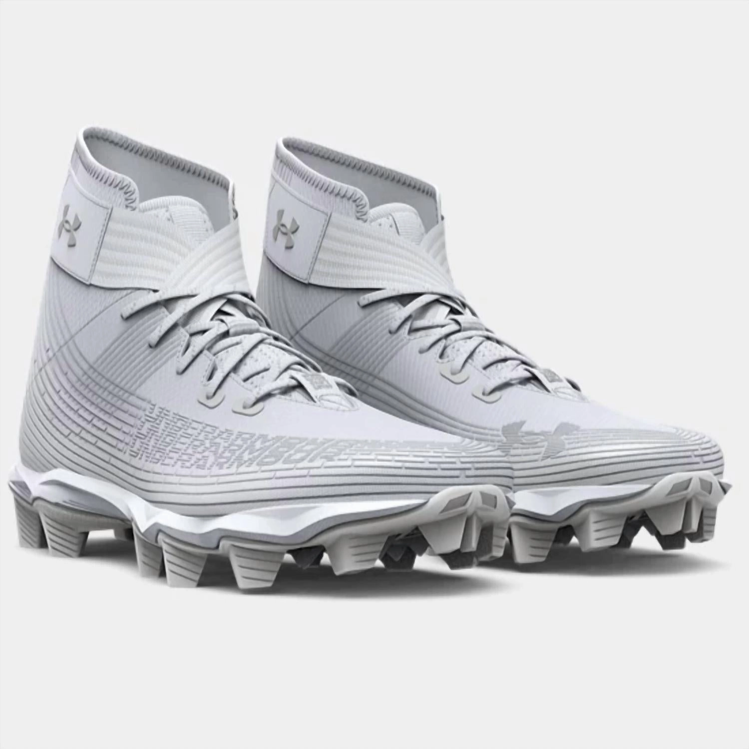 Boys' Highlight Franchise Jr. Football Cleats In White/metallic Silver Cheap Mens Athletic Sneakers