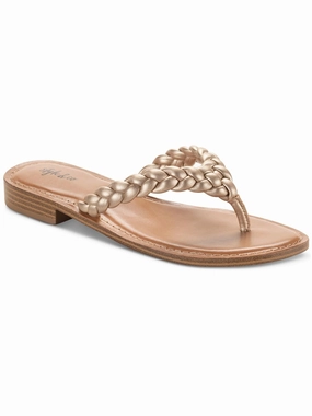 Brandiie Womens Faux Leather Flip-Flop Thong Sandals Lightweight Womens Sandals discount