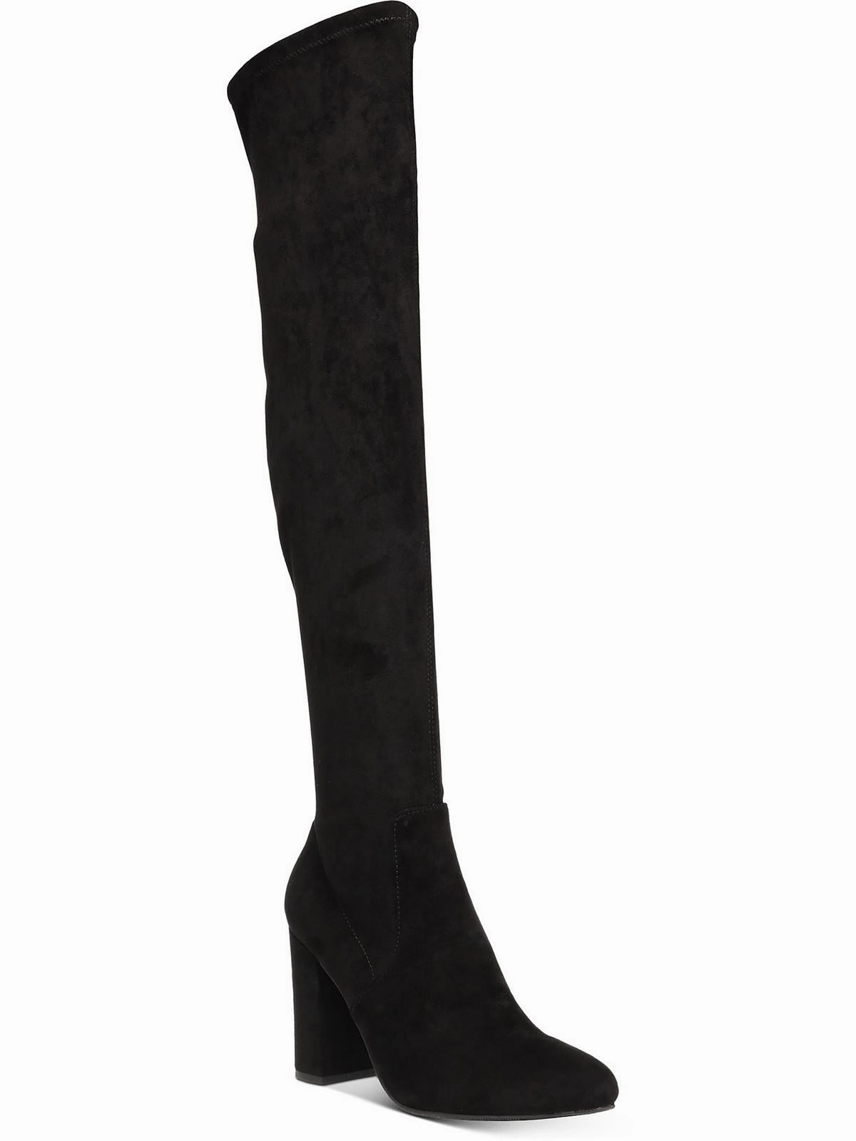 Bravy Womens Laceless Dressy Over-The-Knee Boots
