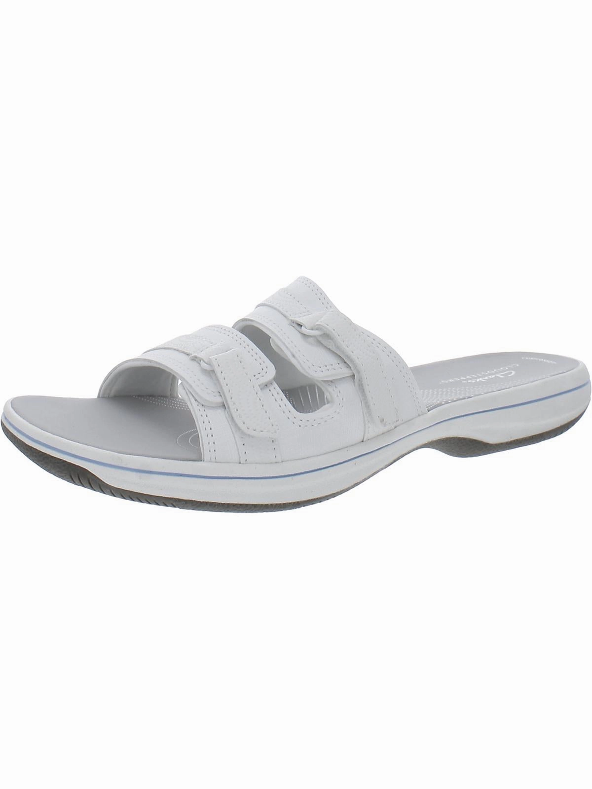 Breeze Piper Womens Faux Leather Slide Sandals