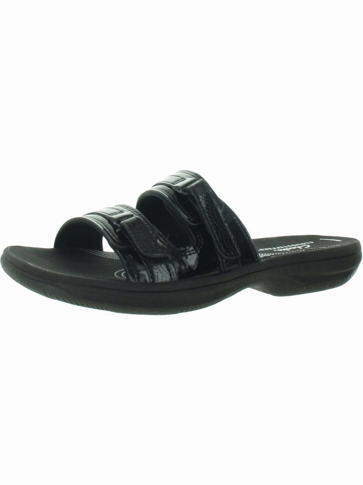 Breeze Piper Womens Faux Leather Slide Sandals
