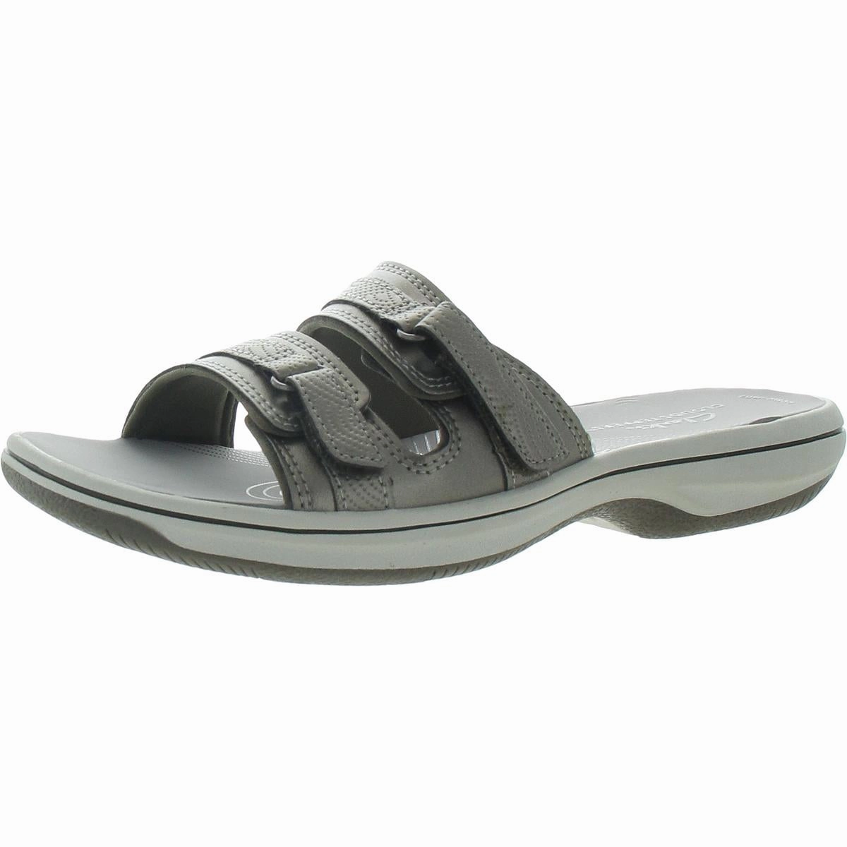 Breeze Piper Womens Faux Leather Slide Sandals