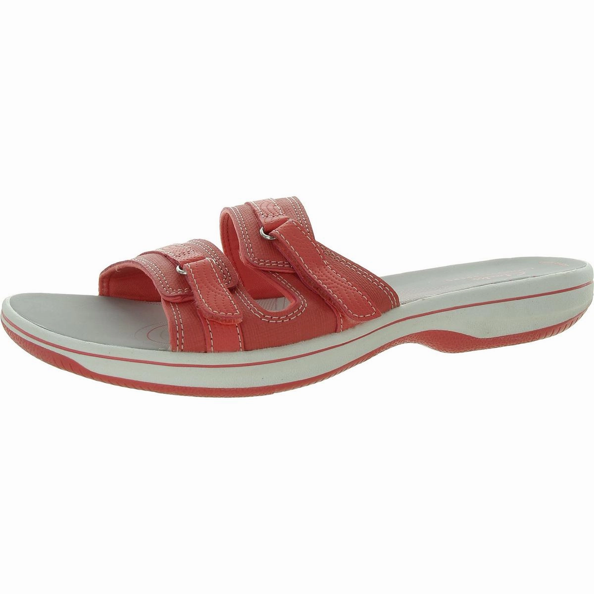 Breeze Piper Womens Faux Leather Slide Sandals