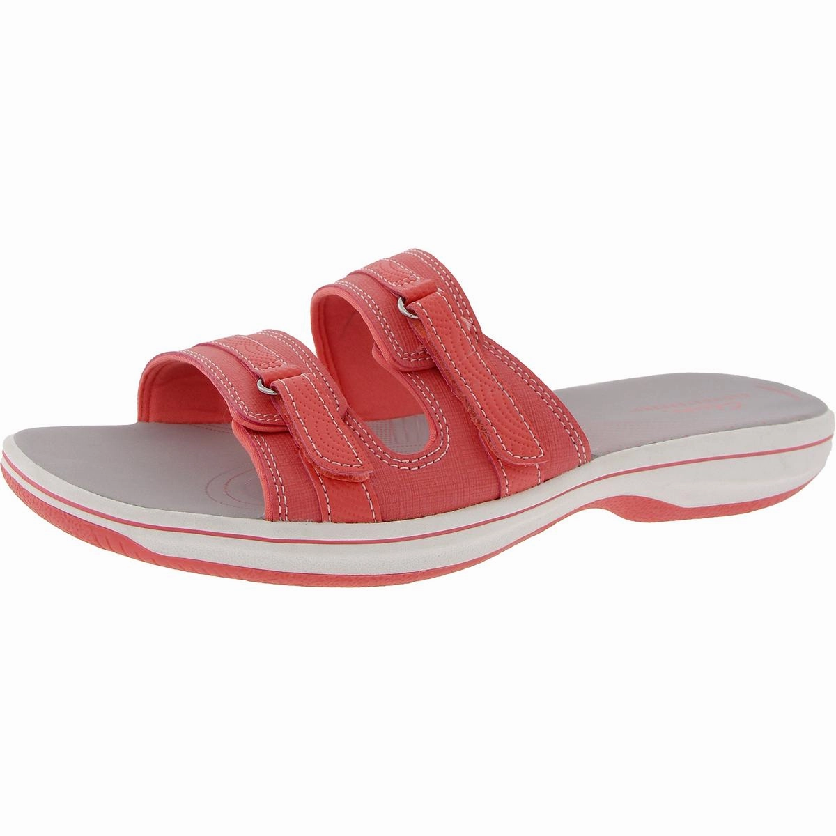 Breeze Piper Womens Faux Leather Slide Sandals