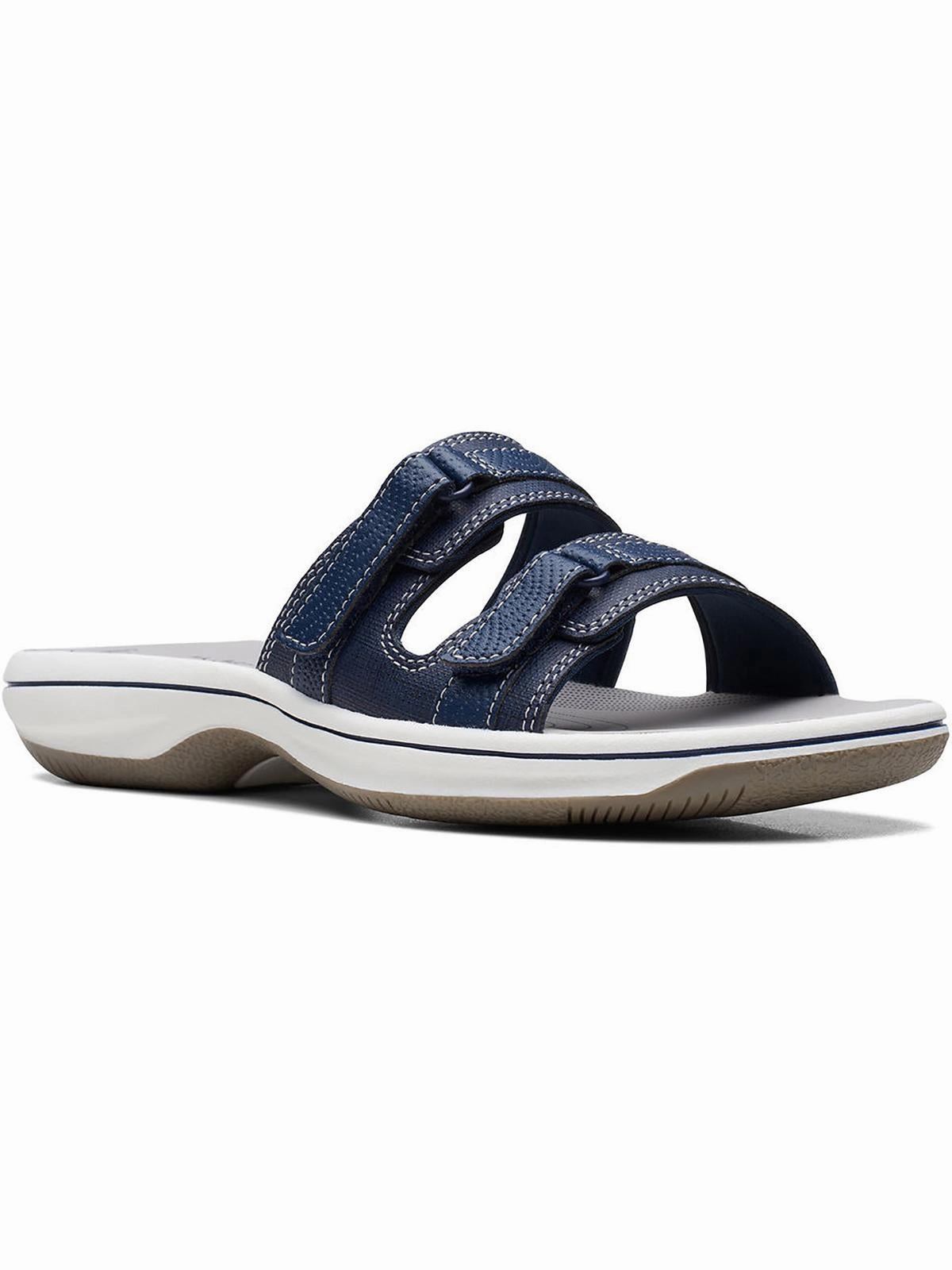 Breeze Piper Womens Faux Leather Slide Sandals
