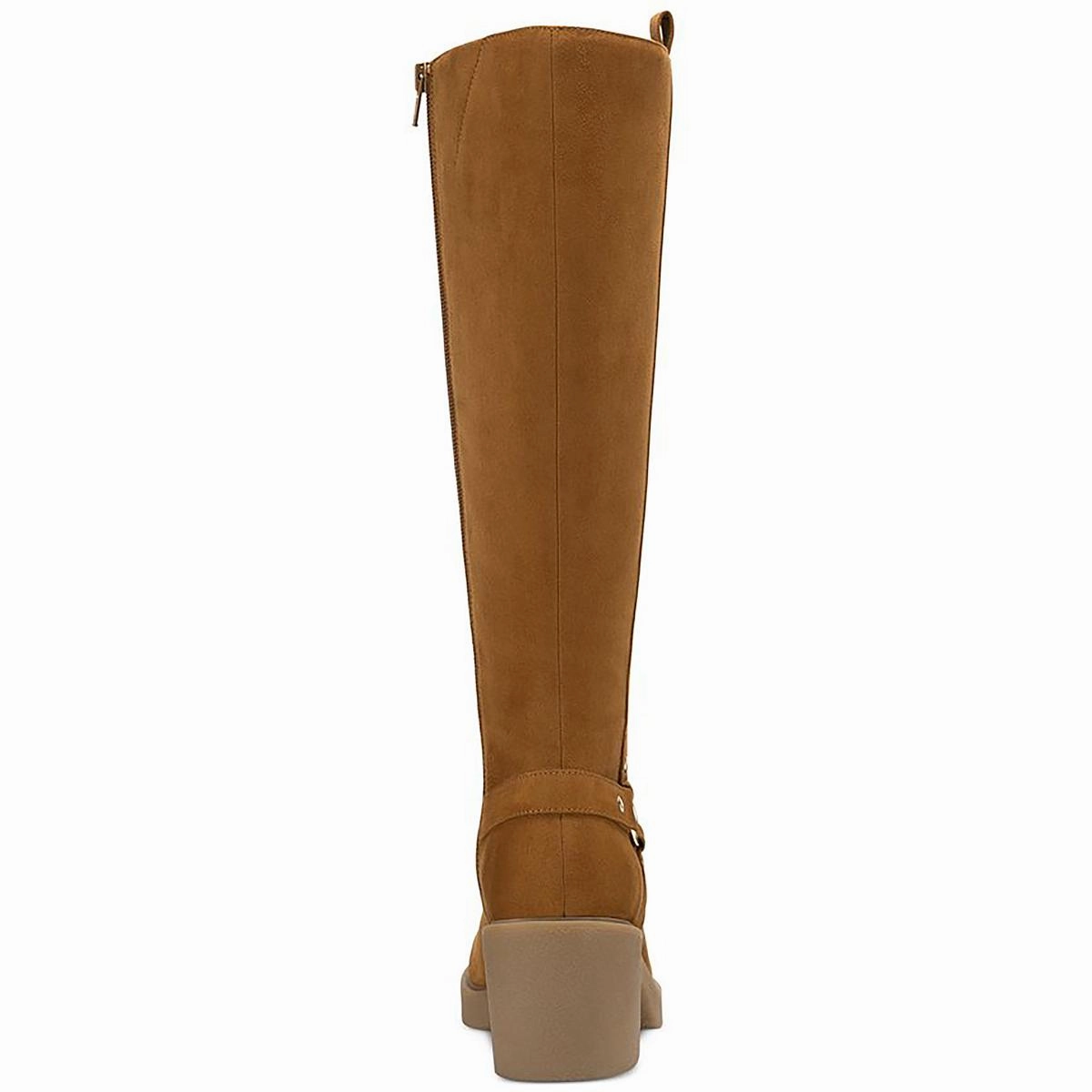 Brettaa Womens Faux Suede Round Toe Knee-High Boots