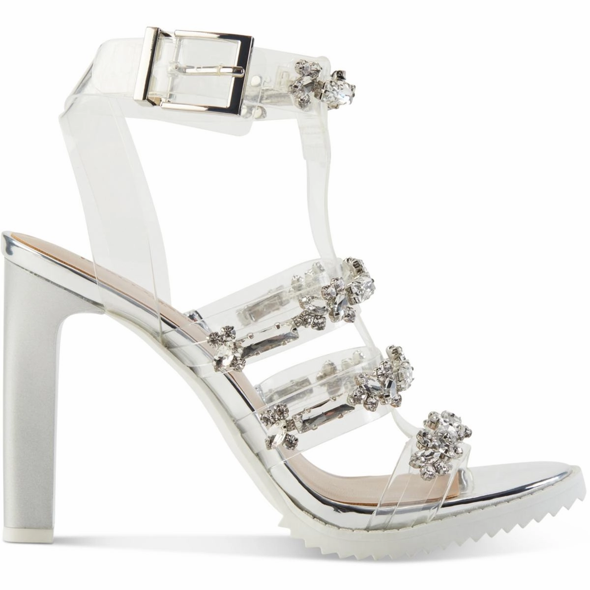 Bristol Womens Embellished Caged Heels