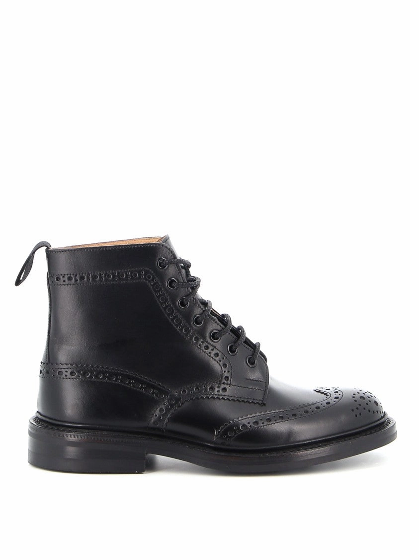 Brogue Black Calf Leather Ankle Boots Buy Mens Chukkas online shop