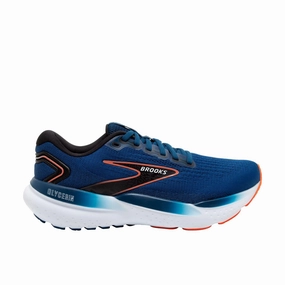 Brooks Glycerin 21 Blue Opal/Black/Nasturtium  110419-1D-474 Men's Mens Athletic Shoes clearance sale
