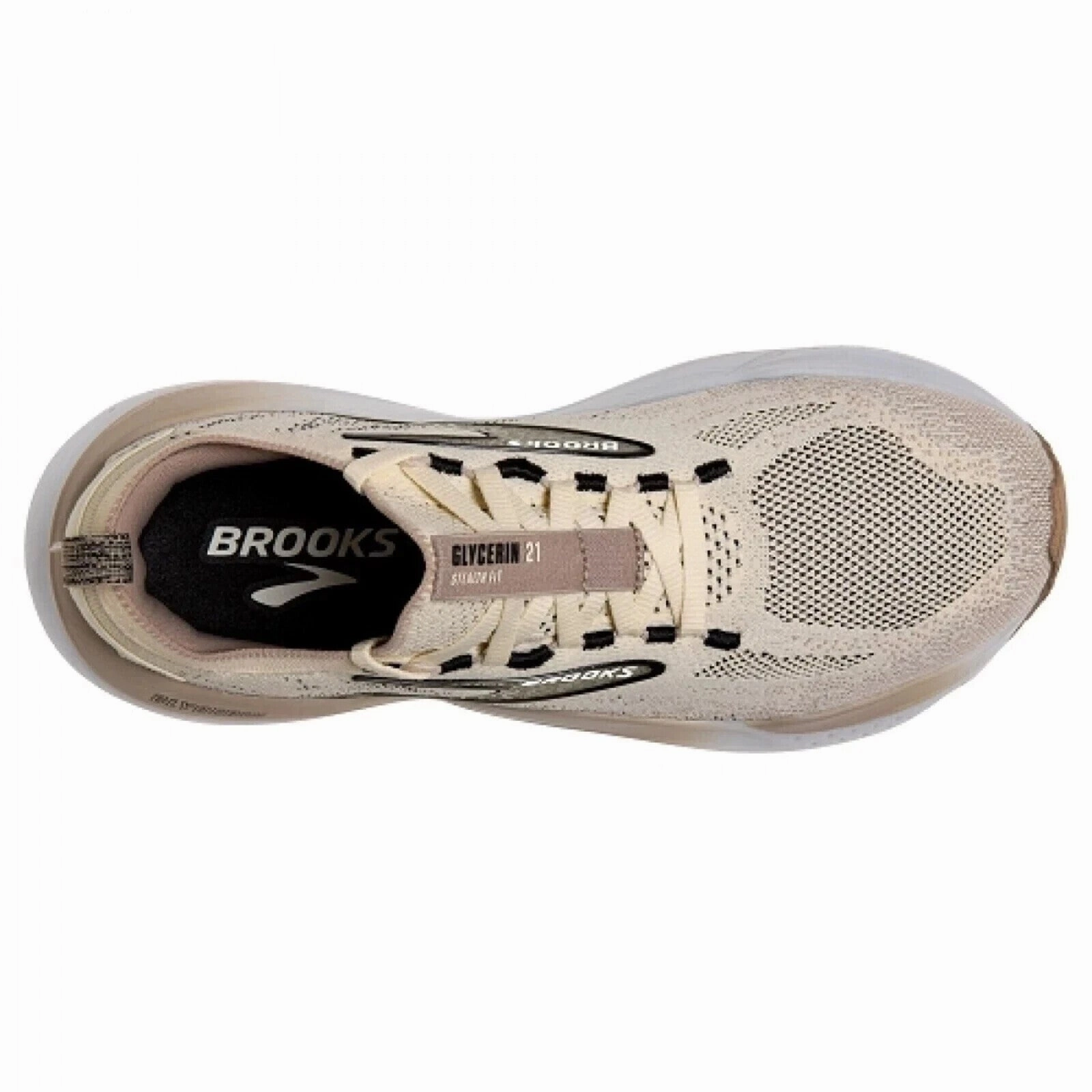 Brooks Glycerin Stealthfit 21 120410-1B-108 Women's Coconut Running Shoes DWA603 (Beige,7.5)