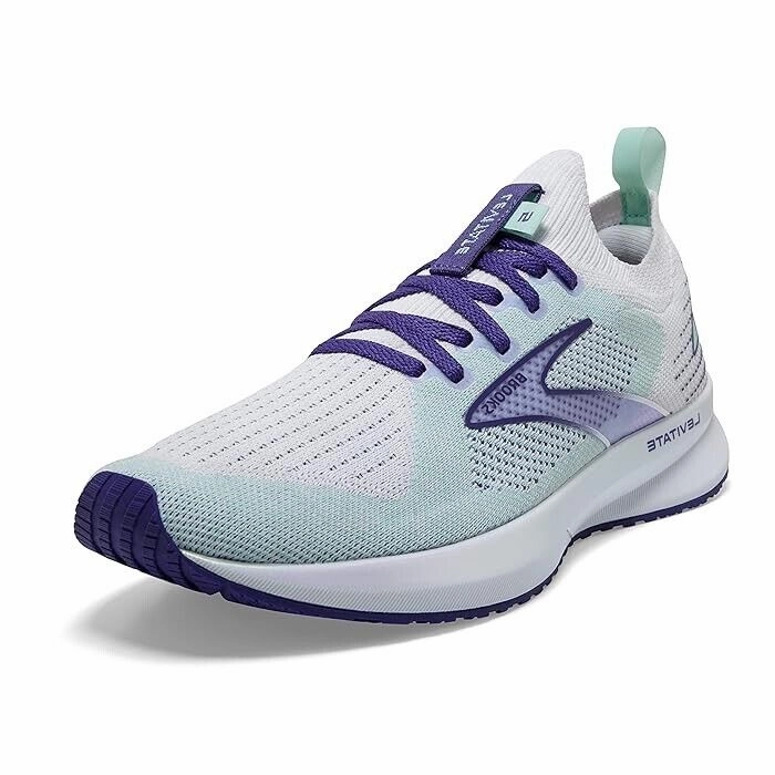 Brooks Levitate Stealthfit 5 120359-1B-127 Women White Navy Running Shoe EEE1511
