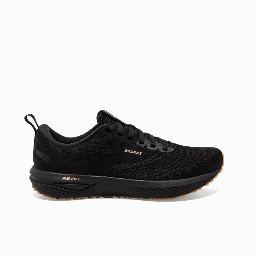Brooks Revel 6 120386-1B-056 Sneakers Women's Black Cream Running Shoes TF6690 (Black,7.5) Womens Sports Shoes clearance
