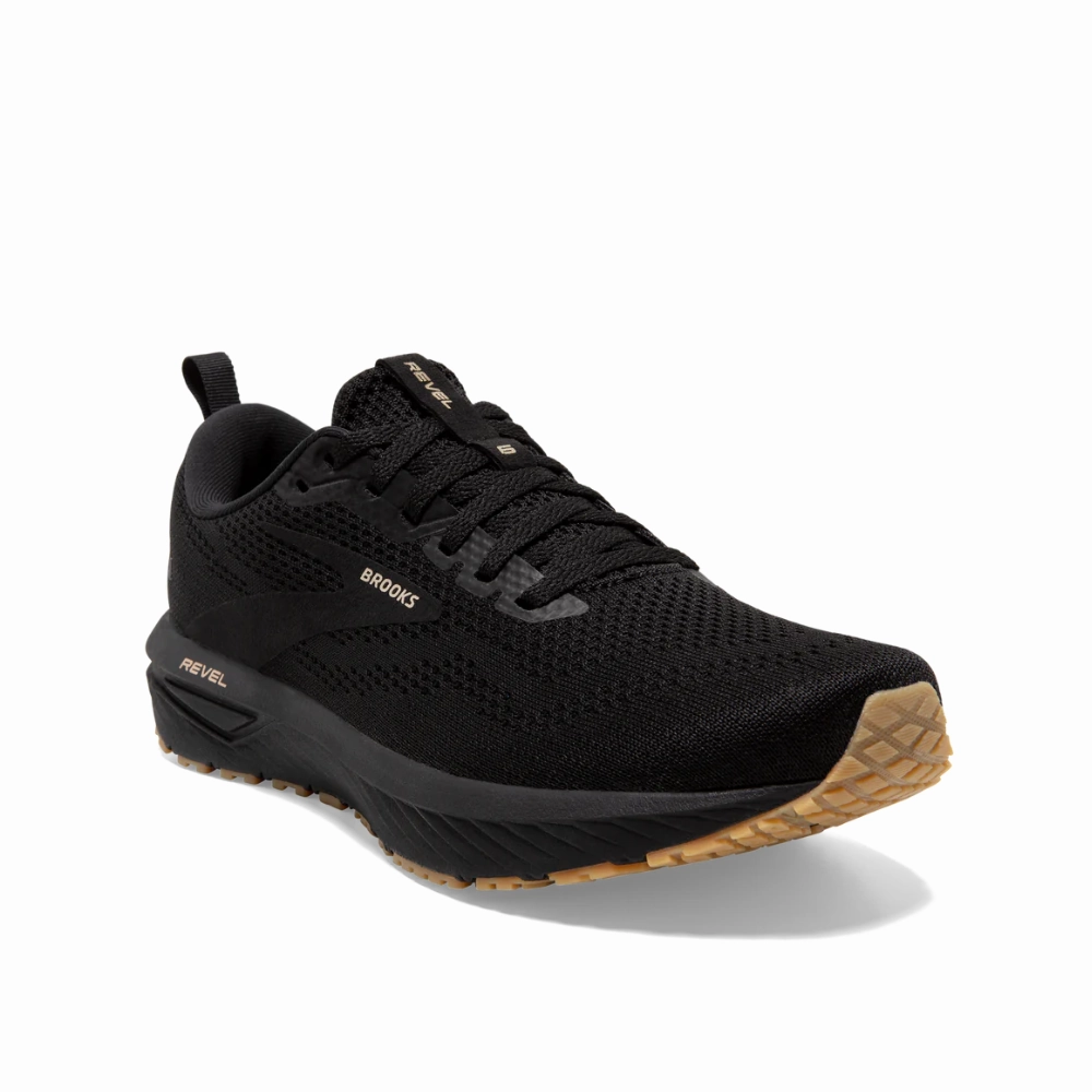 Brooks Revel 6 120386-1B-056 Sneakers Women's Black Cream Running Shoes TF6690 (Black,7.5)