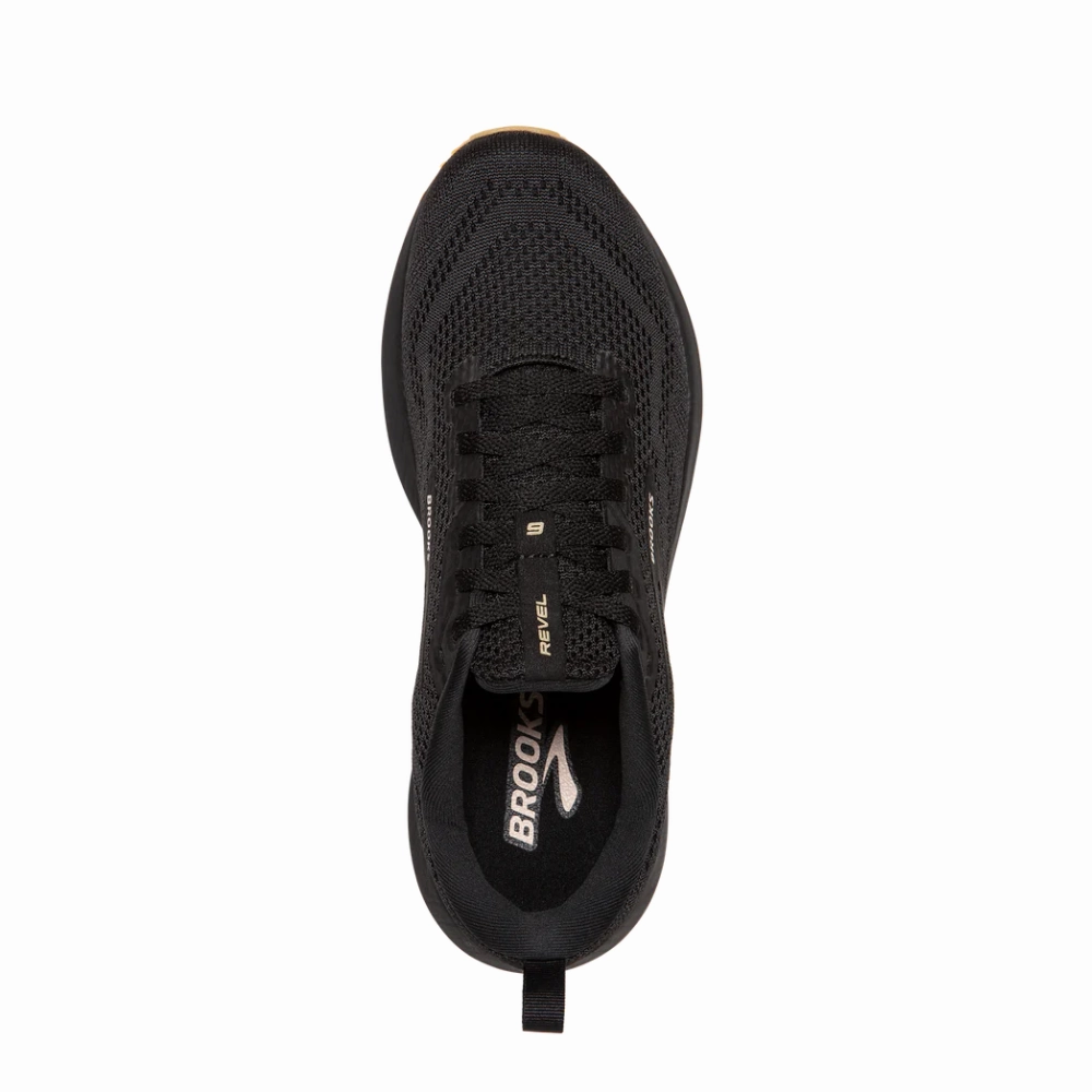 Brooks Revel 6 120386-1B-056 Sneakers Women's Black Cream Running Shoes TF6690 (Black,7.5)