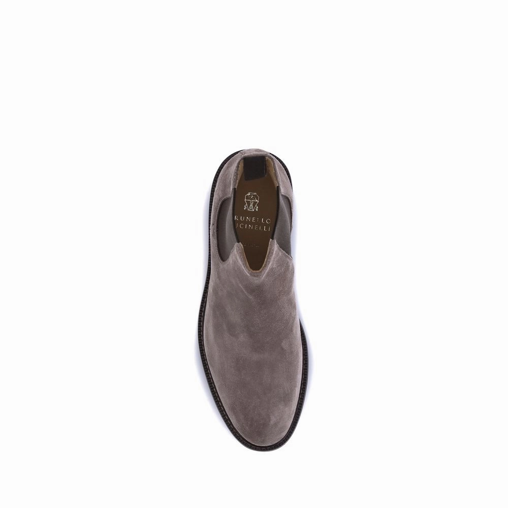 Brunello Cucinelli Suede Ankle Men's Boots