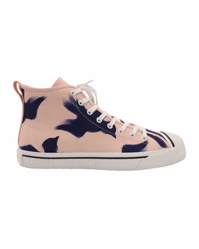 Burberry Birdskingly Sneaker in Pink Canvas Sale on Mens Chukka Footwear