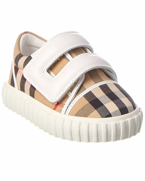 Burberry Canvas Sneaker Girls Athletic Shoes on sale