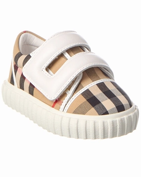 Burberry Canvas Sneaker Girls Athletic Shoes on sale