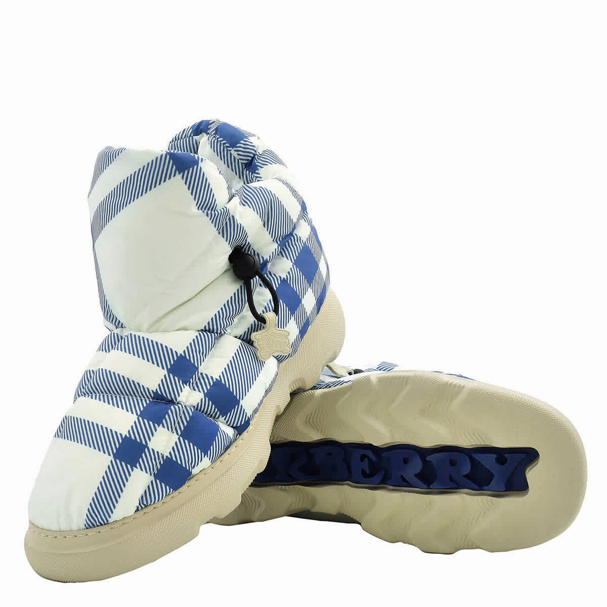 Burberry Check Pillow Drawstring Boots