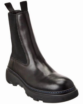 Burberry Creeper Leather Chelsea Boot Sale on Mens Chukka Footwear