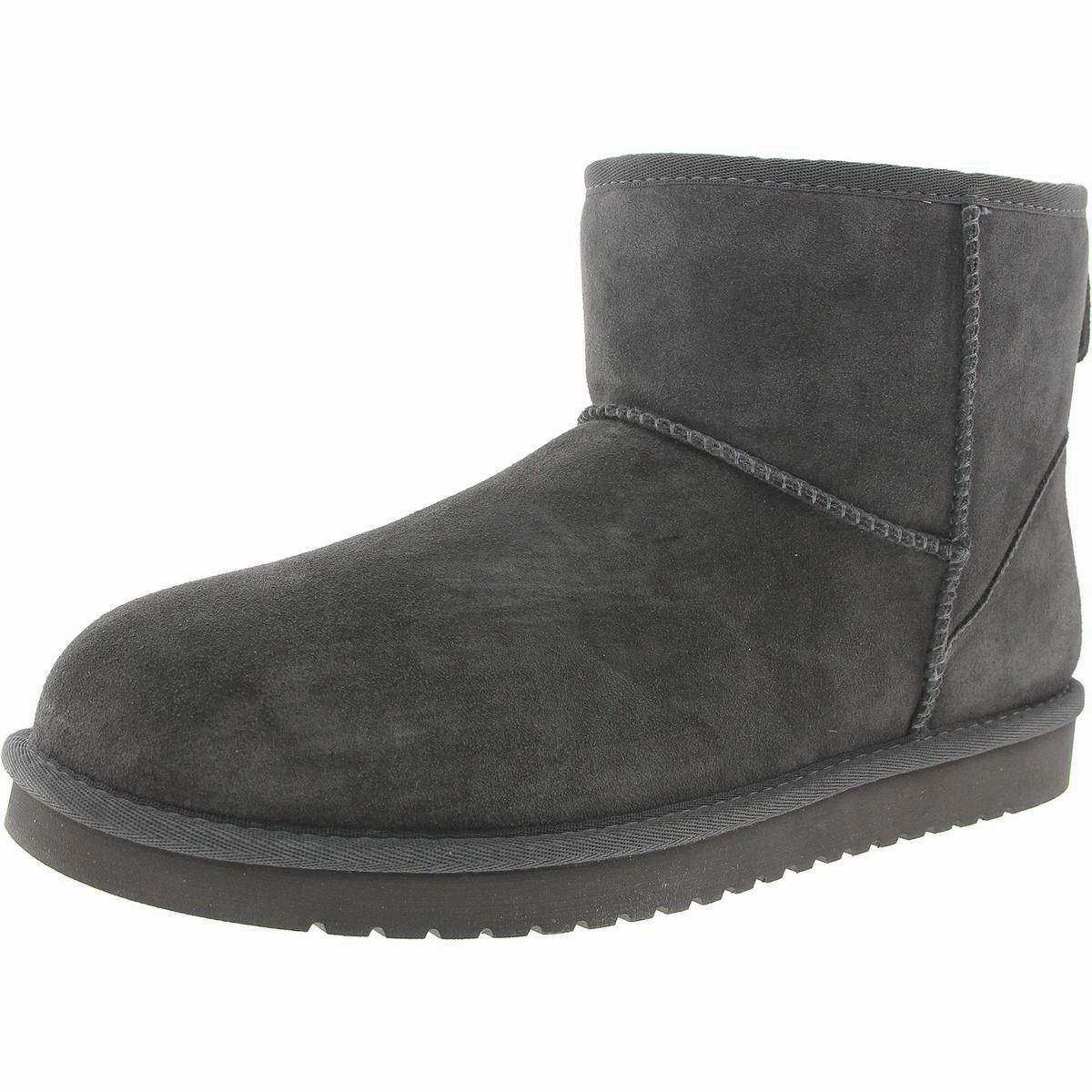 Burra Mini Mens Leather Cozy Shearling Boots