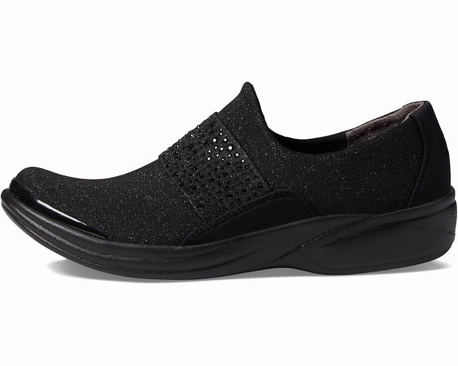 Bzees Pizazz I3430F1-001 Women's US 7 Black Rhinestone Slip-On Shoes ZPO1885