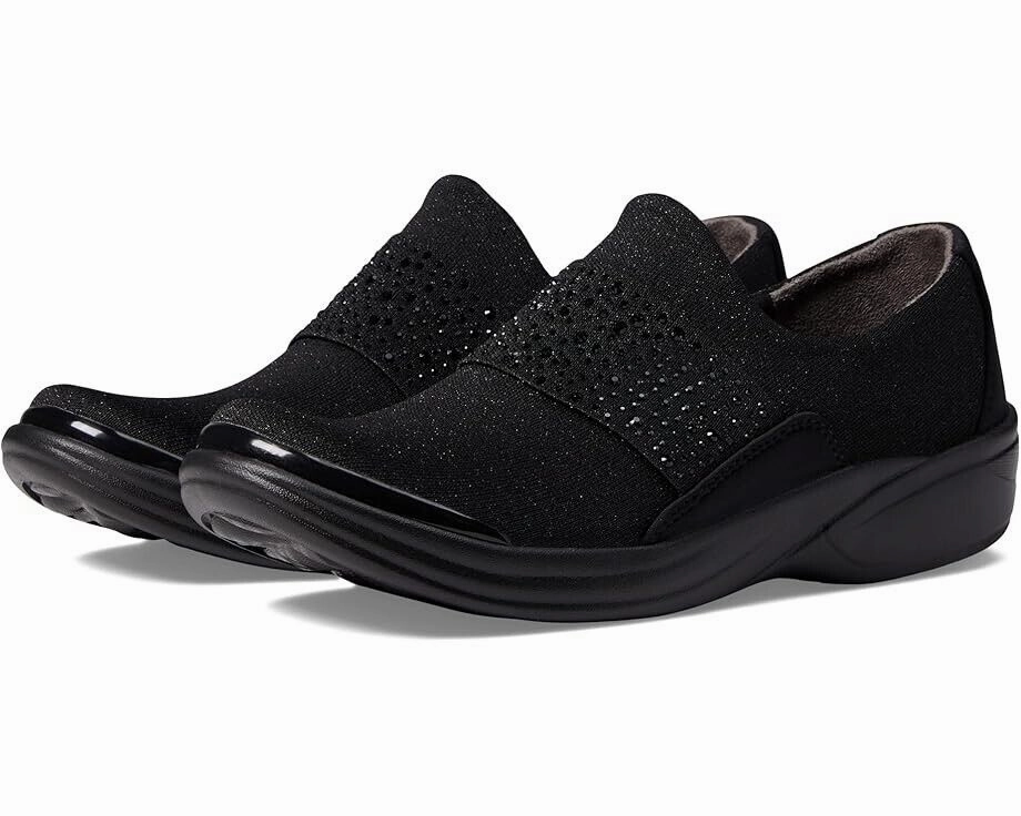 Bzees Pizazz I3430F1-001 Women's US 7 Black Rhinestone Slip-On Shoes ZPO1885 Womens Sports Shoes clearance