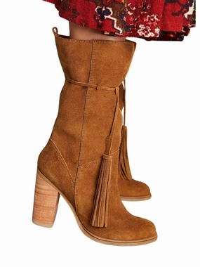 Cacique Suede Boots In Brown Womens Boots sale online