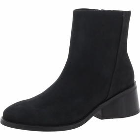 CADDIER Womens Leather Zipper Ankle Boots Discount Boots for Women