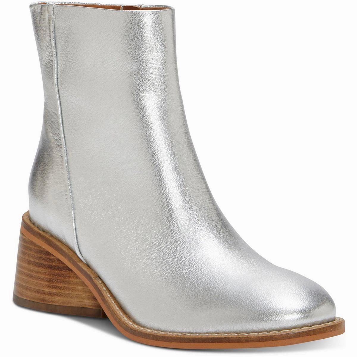 CADDIER Womens Leather Zipper Ankle Boots
