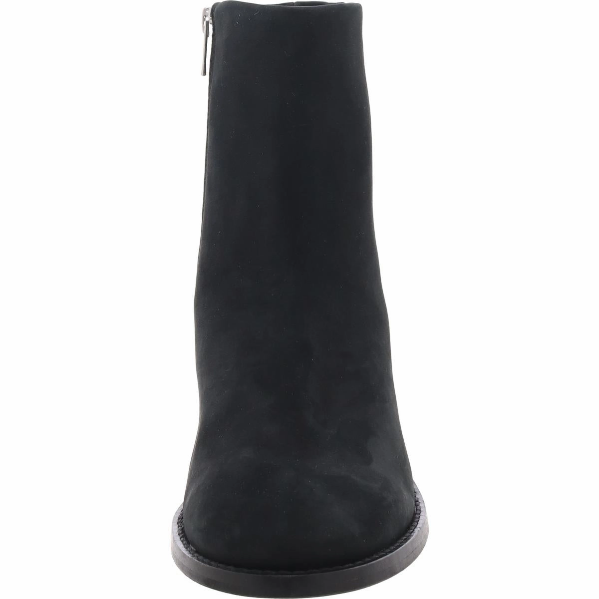 CADDIER Womens Leather Zipper Ankle Boots